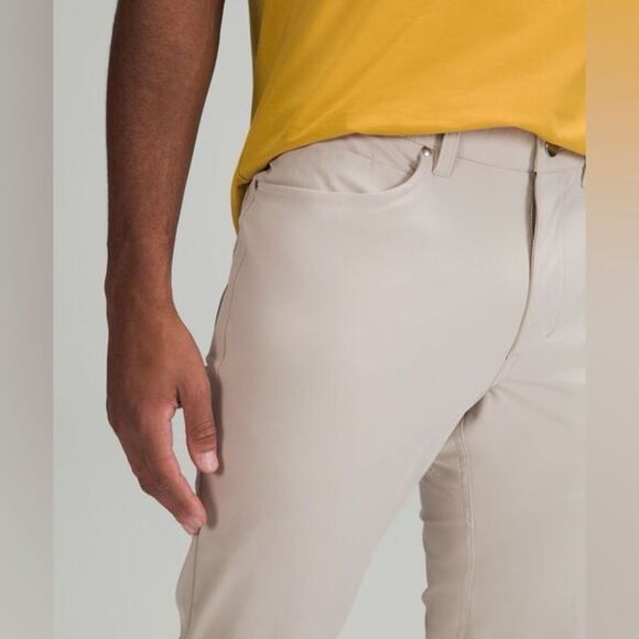 NEW Lululemon ABC Slim-Fit Pant 32" Warpstreme Raw Linen Size 34 - Picture 9 of 15